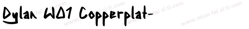 Dylan W01 Copperplat字体转换
